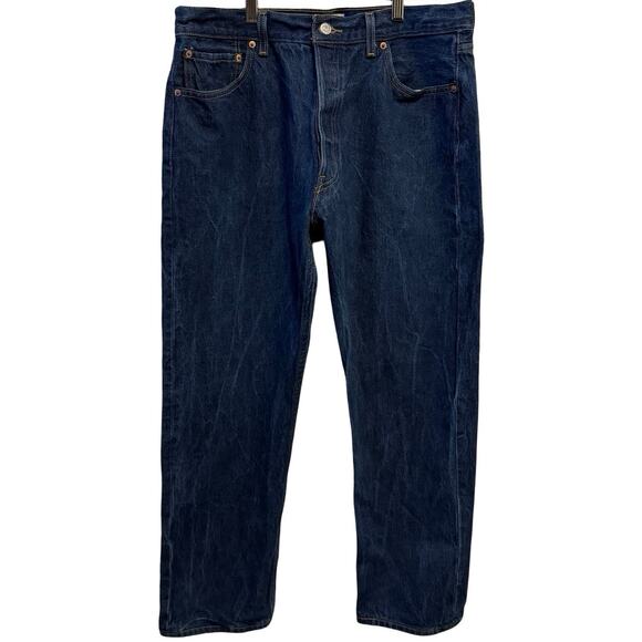 Levis Other - Vintage Levi’s Jeans Men’s straight 36 x32 Blue 501 Button Fly Denim Western Y2K